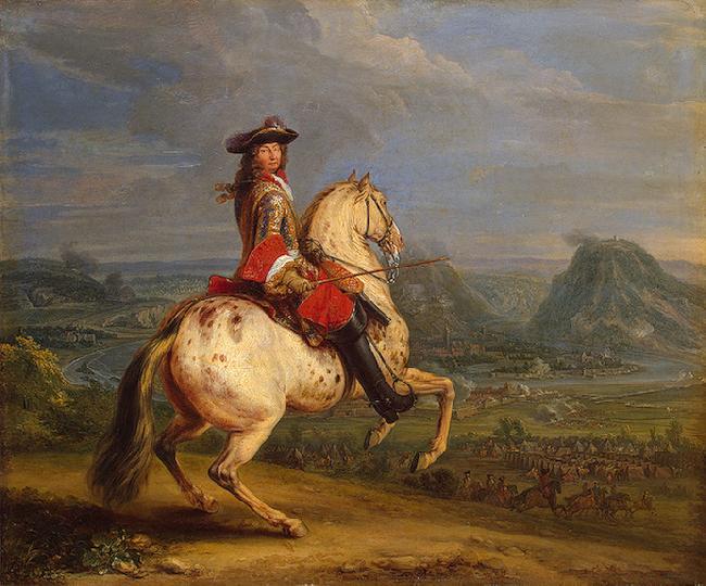 Adam Frans van der Meulen Louis XIV at the siege of Besancon oil painting image
